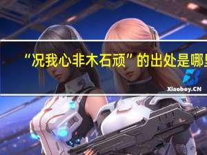 “况我心非木石顽”的出处是哪里