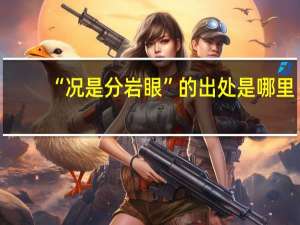 “况是分岩眼”的出处是哪里
