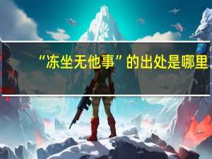 “冻坐无他事”的出处是哪里