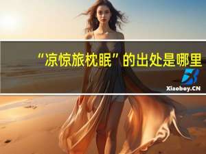 “凉惊旅枕眠”的出处是哪里