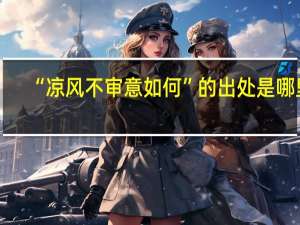 “凉风不审意如何”的出处是哪里