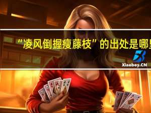 “凌风倒握瘦藤枝”的出处是哪里