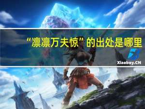 “凛凛万夫惊”的出处是哪里