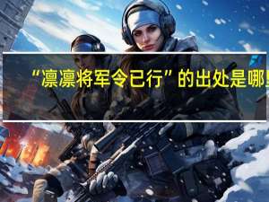 “凛凛将军令已行”的出处是哪里
