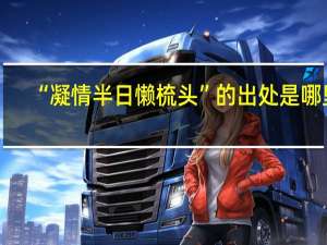 “凝情半日懒梳头”的出处是哪里
