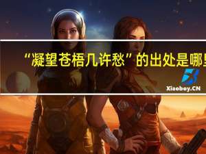“凝望苍梧几许愁”的出处是哪里