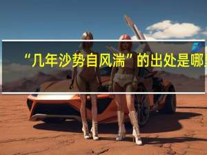 “几年沙势自风湍”的出处是哪里