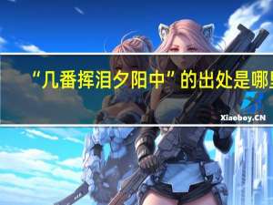 “几番挥泪夕阳中”的出处是哪里