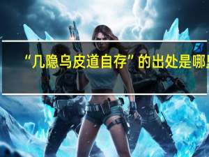 “几隐乌皮道自存”的出处是哪里