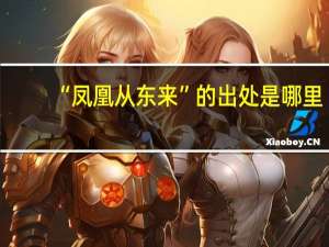 “凤凰从东来”的出处是哪里