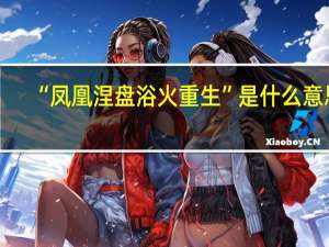 “凤凰涅盘浴火重生”是什么意思