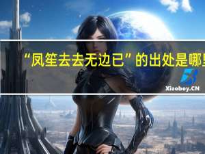 “凤笙去去无边已”的出处是哪里