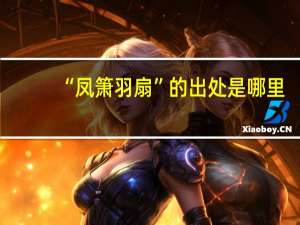 “凤箫羽扇”的出处是哪里