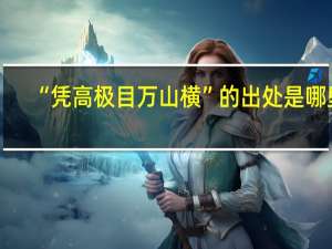 “凭高极目万山横”的出处是哪里