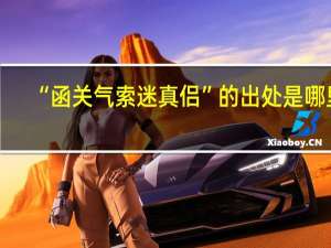 “函关气索迷真侣”的出处是哪里