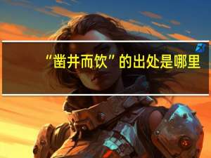“凿井而饮”的出处是哪里