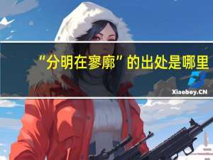 “分明在寥廓”的出处是哪里