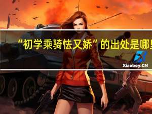“初学乘骑怯又娇”的出处是哪里