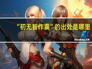 “初无智作囊”的出处是哪里