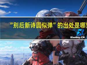 “别后新诗圆似弹”的出处是哪里