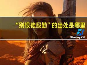 “别恨徒殷勤”的出处是哪里