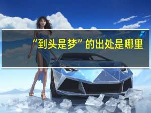 “到头是梦”的出处是哪里
