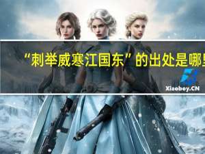 “刺举威寒江国东”的出处是哪里