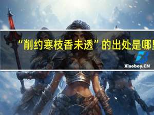 “削约寒枝香未透”的出处是哪里