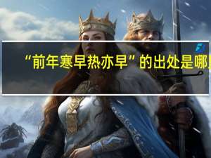 “前年寒早热亦早”的出处是哪里