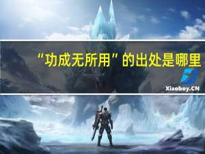 “功成无所用”的出处是哪里