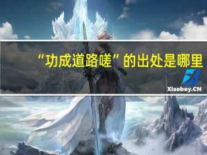 “功成道路嗟”的出处是哪里