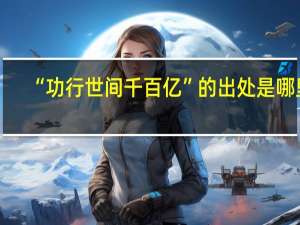 “功行世间千百亿”的出处是哪里