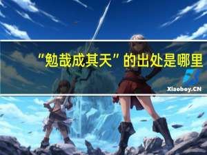 “勉哉成其天”的出处是哪里