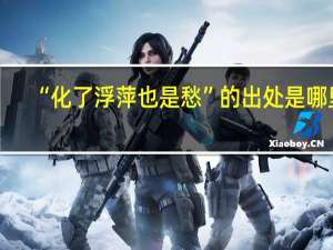 “化了浮萍也是愁”的出处是哪里