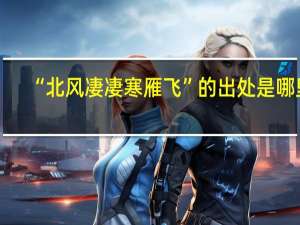 “北风凄凄寒雁飞”的出处是哪里