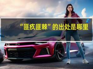 “匪疚匪棘”的出处是哪里