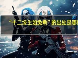 “十二缘生如兔角”的出处是哪里