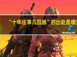 “十年往事几回肠”的出处是哪里