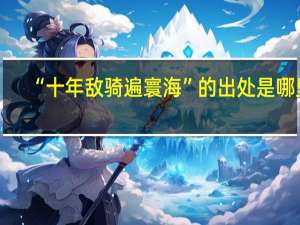 “十年敌骑遍寰海”的出处是哪里