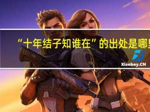 “十年结子知谁在”的出处是哪里