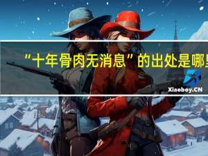 “十年骨肉无消息”的出处是哪里