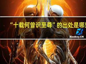 “十载何曾识至尊”的出处是哪里