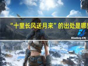 “十里长风送月来”的出处是哪里