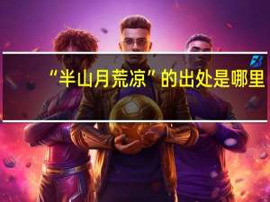 “半山月荒凉”的出处是哪里