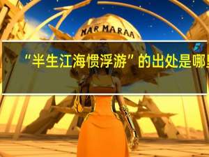 “半生江海惯浮游”的出处是哪里