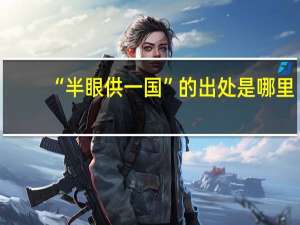 “半眼供一国”的出处是哪里