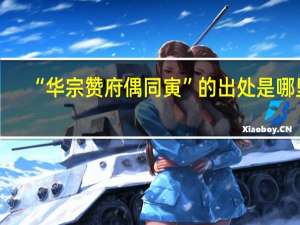 “华宗赞府偶同寅”的出处是哪里