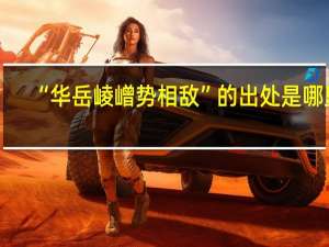 “华岳崚嶒势相敌”的出处是哪里