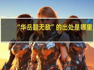 “华岳题无敌”的出处是哪里