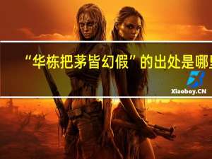 “华栋把茅皆幻假”的出处是哪里